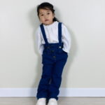 女の子幼児 フレアレッグ デニムオーバーオール