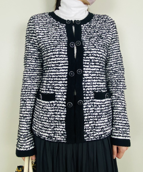 リボンヤーン・ブレードトリムジャケット　19,690円（税込）