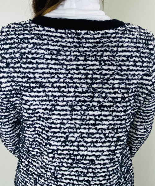 リボンヤーン・ブレードトリムジャケット　19,690円（税込）