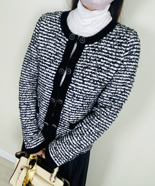 リボンヤーン・ブレードトリムジャケット　19,690円（税込）