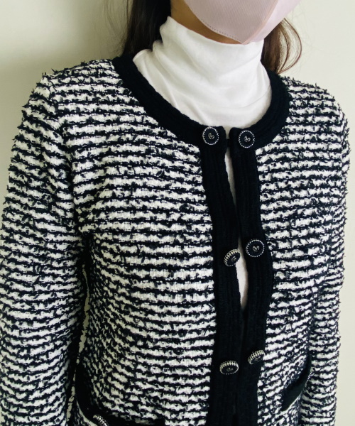 リボンヤーン・ブレードトリムジャケット　19,690円（税込）