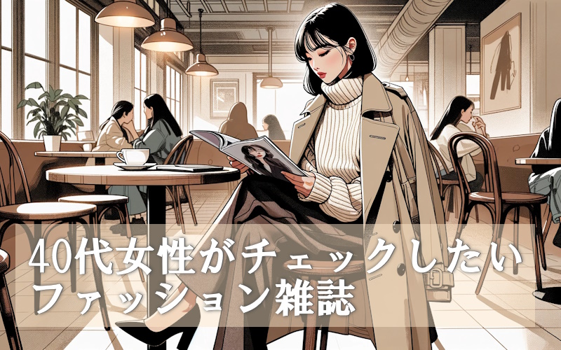 40代女性向けファッション雑誌アンケートで人気の９選まとめ！