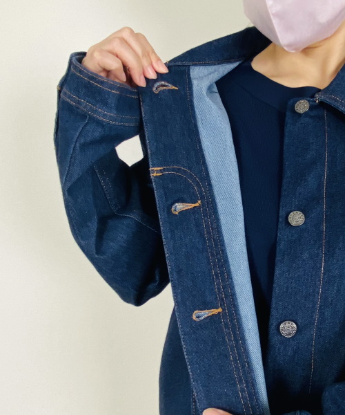 DoCLASSE　ニットdeデニム・デザインジャケット　14,190円（税込）
