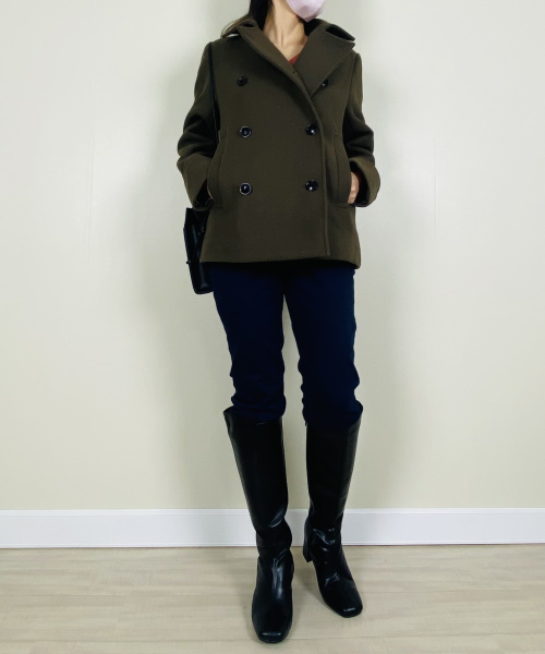 DoCLASSE　ニードルメルトン・Pコート　16,390円（税込）