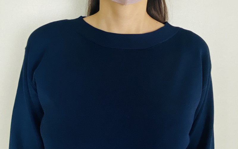 DoCLASSE　ハイツイストニット・ボートネック　4,389円（税込）