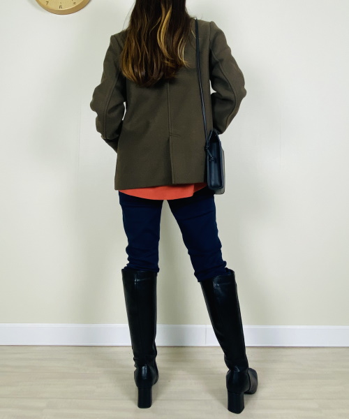 DoCLASSE　ニードルメルトン・Pコート　16,390円（税込）