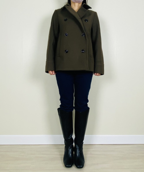 DoCLASSE　ニードルメルトン・Pコート　16,390円（税込）