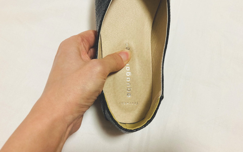 アクアガレージ　2Way スクエアトゥーフラットシューズ