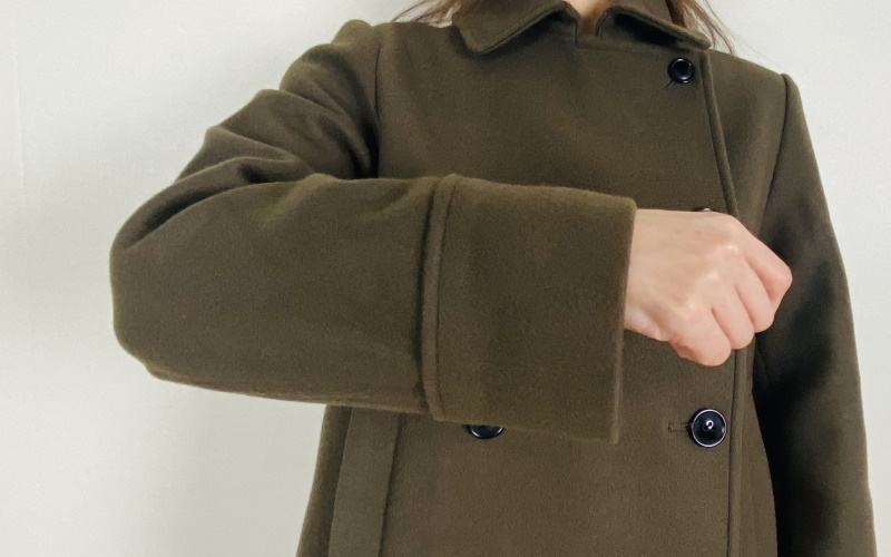 DoCLASSE　ニードルメルトン・Pコート　16,390円（税込）