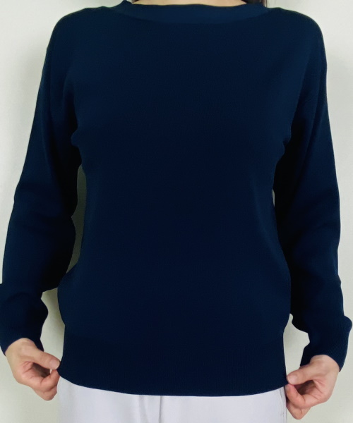 DoCLASSE　ハイツイストニット・ボートネック　4,389円（税込）