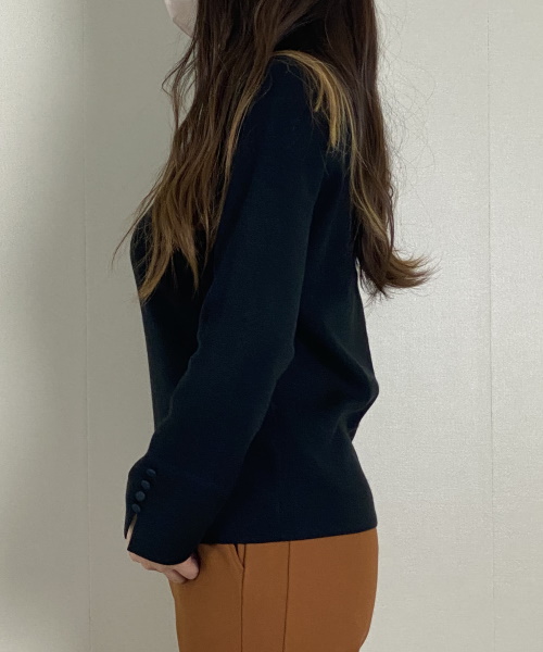 DoCLASSE　総針ニット・エッセンシャルハイネック 4,389（税込）