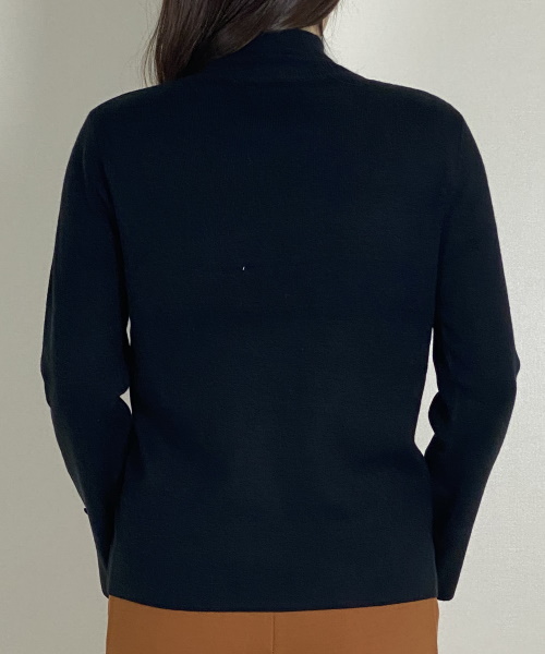 DoCLASSE　総針ニット・エッセンシャルハイネック 4,389（税込）