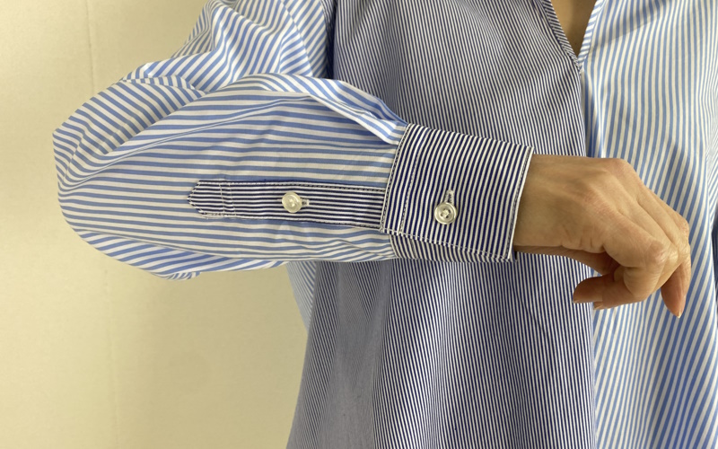 DoCLASSE　アシメストライプ・プルオーバーシャツ  ¥7,689