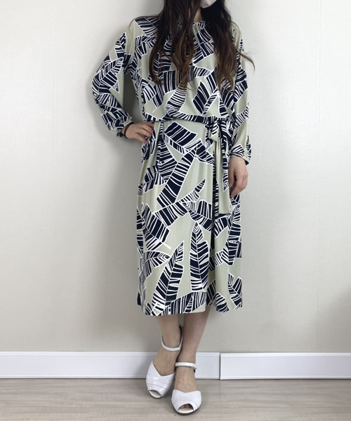 DoCLASSE　トラベルジャージー・ギャザーワンピース 