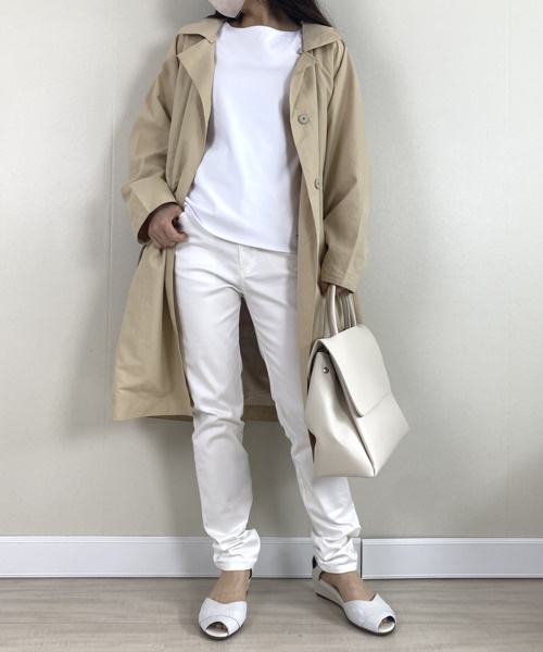 DoCLASSE　ナイロンタッサー・二重衿ステンカラー  ¥19,690