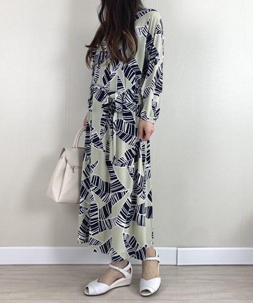 DoCLASSE　トラベルジャージー・ギャザーワンピース 