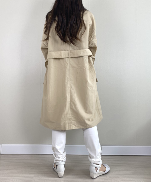 DoCLASSE　ナイロンタッサー・二重衿ステンカラー  ¥19,690