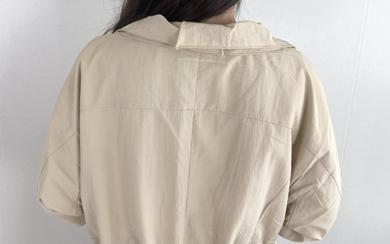 DoCLASSE　ナイロンタッサー・二重衿ステンカラー  ¥19,690