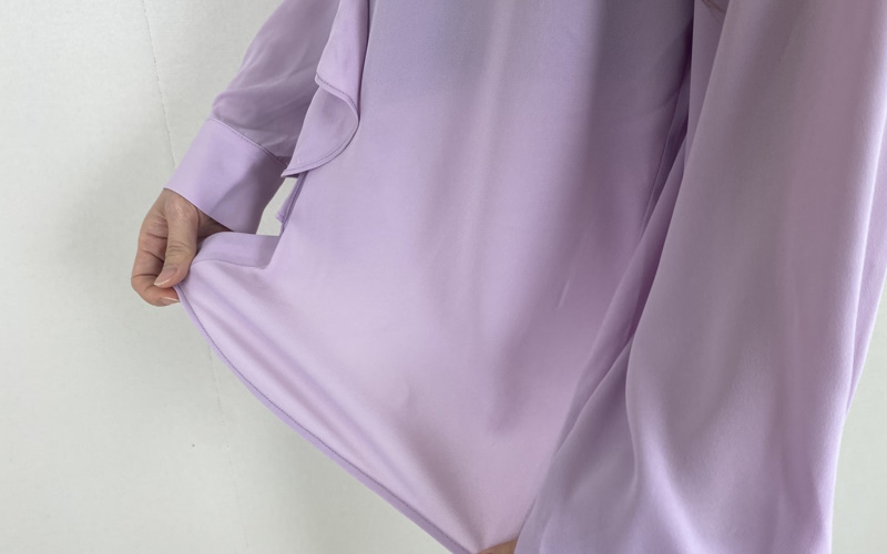 DoCLASSE　ジョーゼット・ラッフルブラウス 