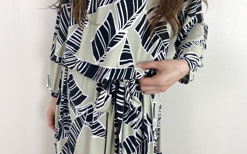 DoCLASSE　トラベルジャージー・ギャザーワンピース 