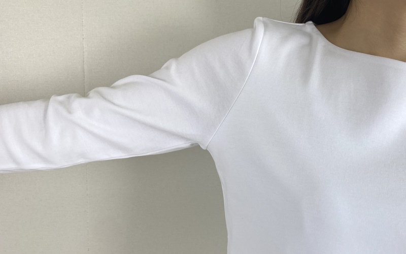 DoCLASSE　ボートネック／7分袖・ドゥクラッセTシャツ(58cm丈)