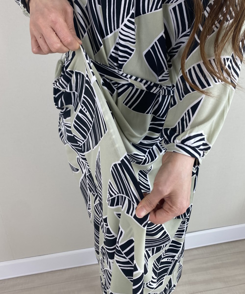 DoCLASSE　トラベルジャージー・ギャザーワンピース 