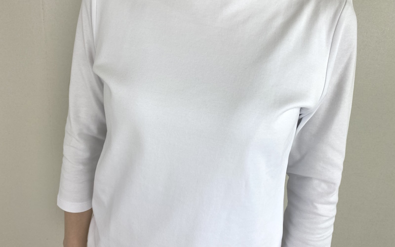 DoCLASSE　ボートネック／7分袖・ドゥクラッセTシャツ(58cm丈)
