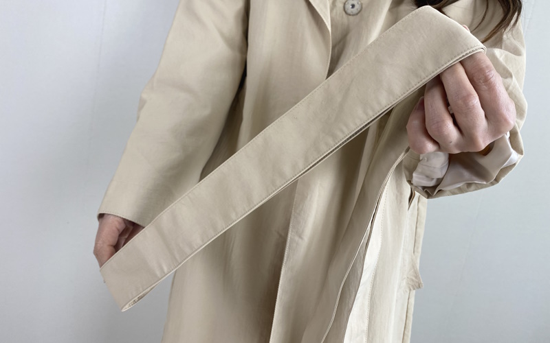 DoCLASSE　ナイロンタッサー・二重衿ステンカラー  ¥19,690