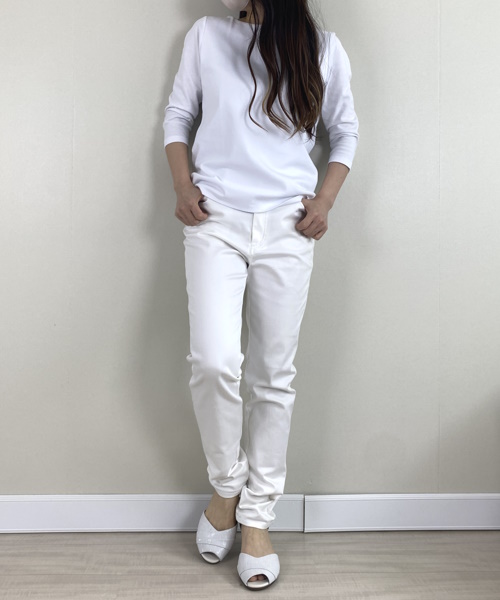 DoCLASSE　ボートネック／7分袖・ドゥクラッセTシャツ(58cm丈)