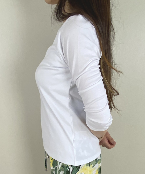 DoCLASSE　クルーネック／7分袖・ドゥクラッセTシャツ　3,289円（税込）