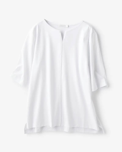 キーネック／5分袖・ドゥクラッセTファイン　¥3,990（税込¥4,389）