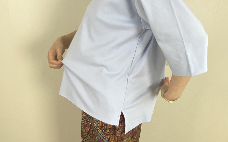 DoCLASSE　抜け感クルーネック／５分袖・DoT　4,389円（税込）