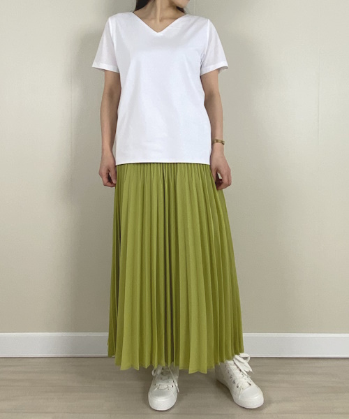 DoCLASSE　Vネック／半袖・ドゥクラッセTファイン　3,289円（税込）