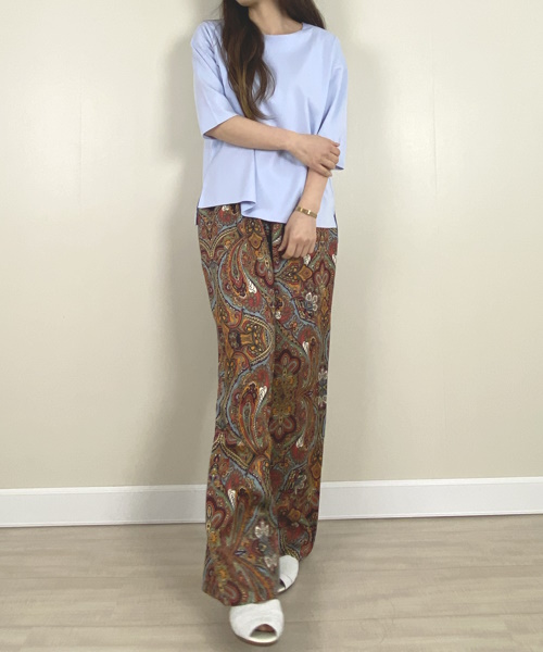 DoCLASSE　ボートネック／5分袖・ドゥクラッセTファイン　3,289円（税込）