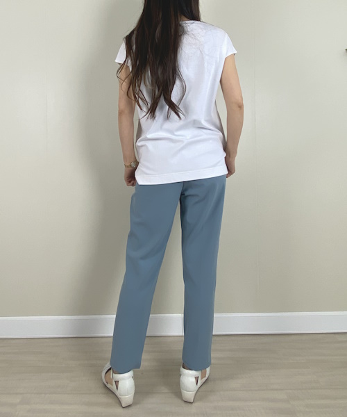 DoCLASSE　パールネック／フレンチ袖・ドゥクラッセT　4,389円（税込）