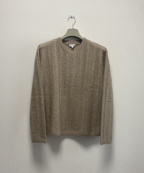 LILYSILK ケーブル編み セミシアーニット カシミアセーター ¥29,400