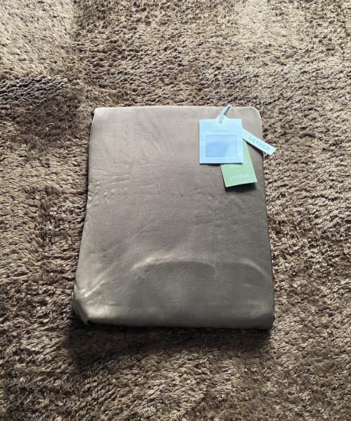 LILYSILK ハイウエスト オックスフォードバッグス ワイドパンツ ¥38,740