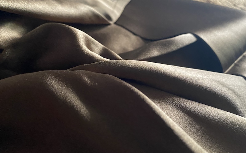 LILYSILK ハイウエスト オックスフォードバッグス ワイドパンツ ¥38,740