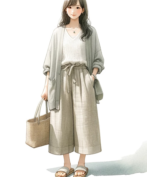 ナチュラル服を大人可愛く着こなすポイントと服の選び方