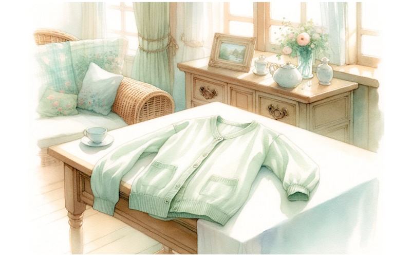 シンプルなカーディガンをおしゃれに着る・40代大人の女性が素敵に見える着こなし方法