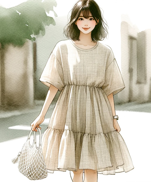 ナチュラル服を大人可愛く着こなすポイントと服の選び方