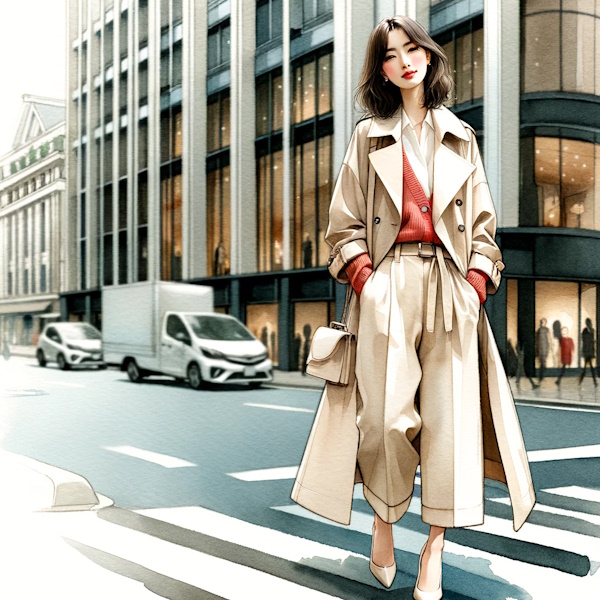 シンプルなカーディガンをおしゃれに着る・40代大人の女性が素敵に見える着こなし方法