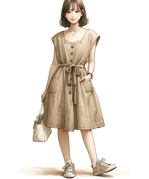 ナチュラル服を大人可愛く着こなすポイントと服の選び方