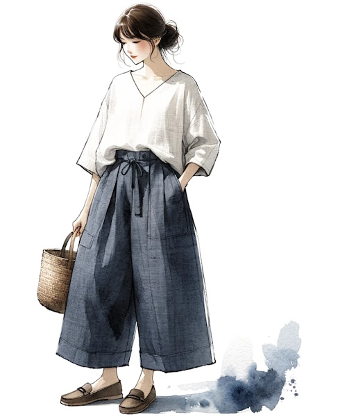 ナチュラル服を大人可愛く着こなすポイントと服の選び方