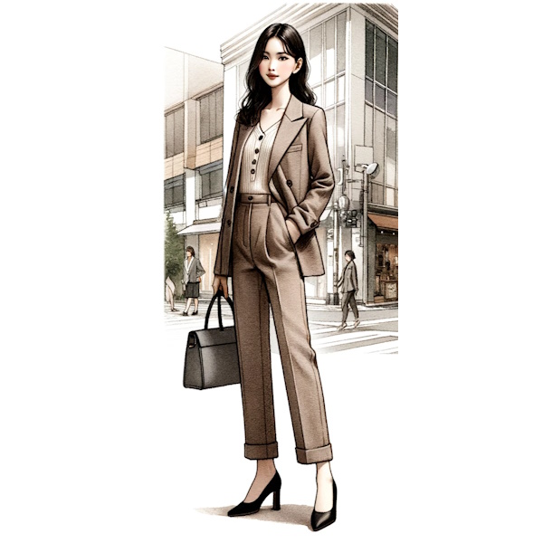 シンプルなカーディガンをおしゃれに着る・40代大人の女性が素敵に見える着こなし方法