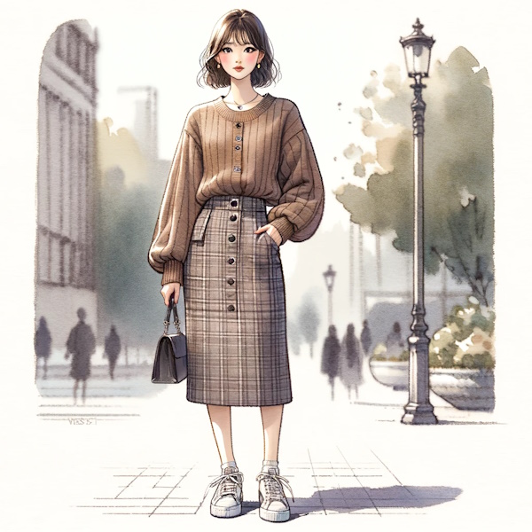 シンプルなカーディガンをおしゃれに着る・40代大人の女性が素敵に見える着こなし方法