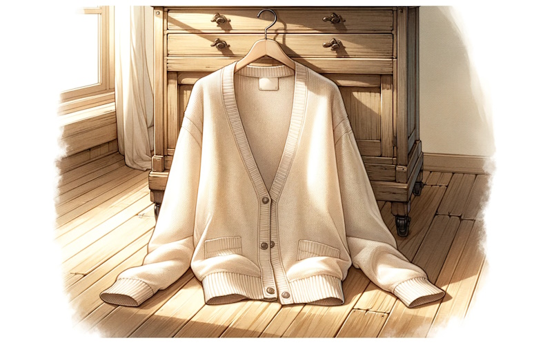 シンプルなカーディガンをおしゃれに着る・40代大人の女性が素敵に見える着こなし方法