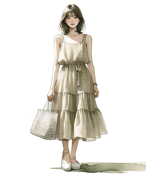 ナチュラル服を大人可愛く着こなすポイントと服の選び方