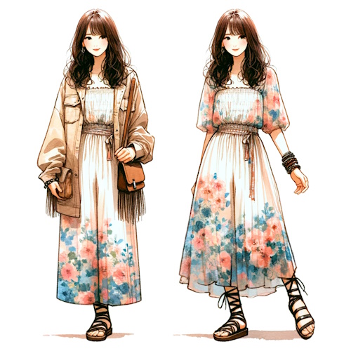 レトロ&モダンを取り入れた大人可愛い2024年春夏コーディネート10選