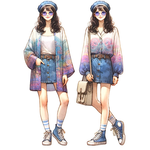 レトロ&モダンを取り入れた大人可愛い2024年春夏コーディネート10選